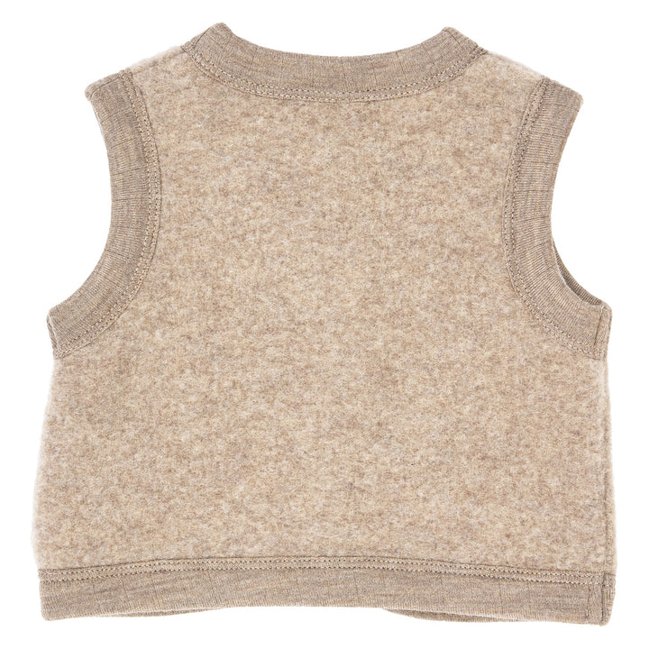 müsli WOOLLY vest in merino wool fleece Wool Balsam melange 821000011
