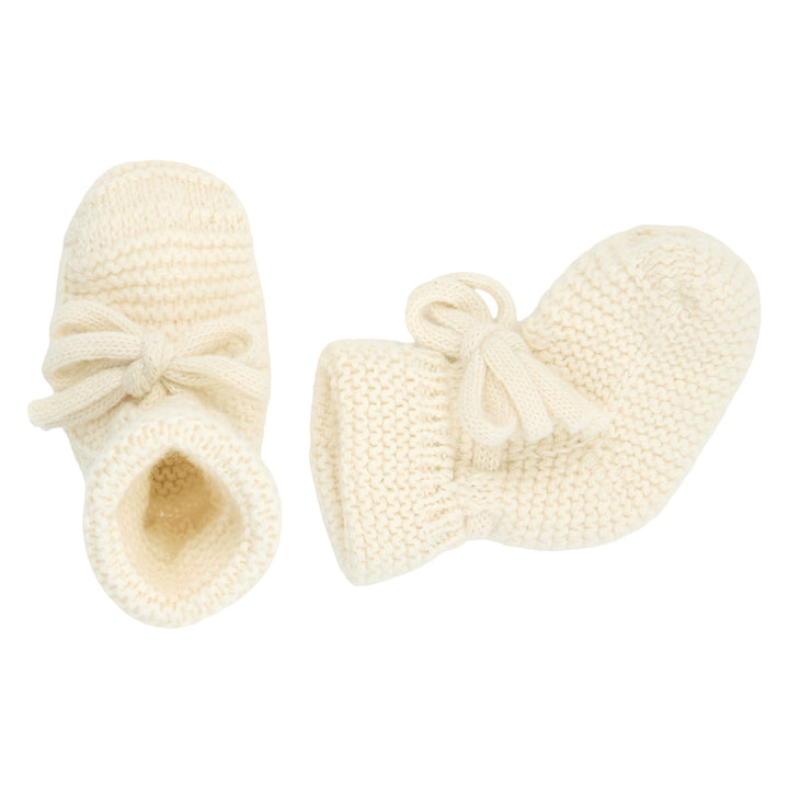 müsli WOOL knit booties Wool Oat 013040401