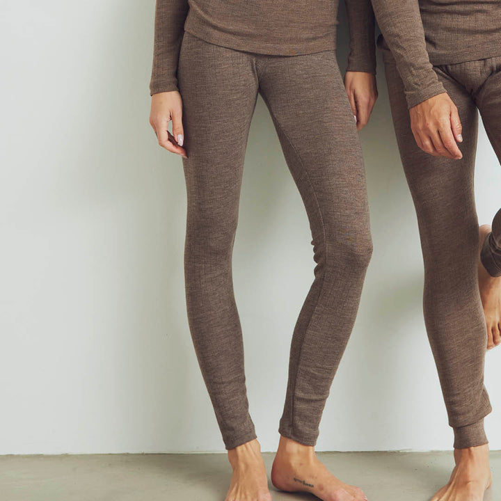 Conservandum WOOL leggings Leggings Walnut melange 821000012