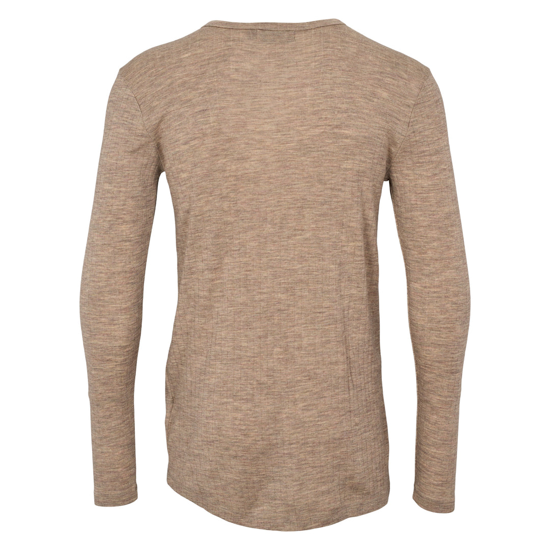 Conservandum WOOL long sleeve top L_S Tee Balsam melange 821000011