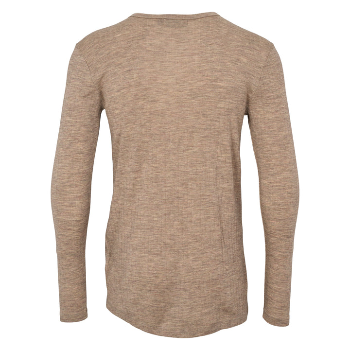 Conservandum WOOL long sleeve top L_S Tee Balsam melange 821000011