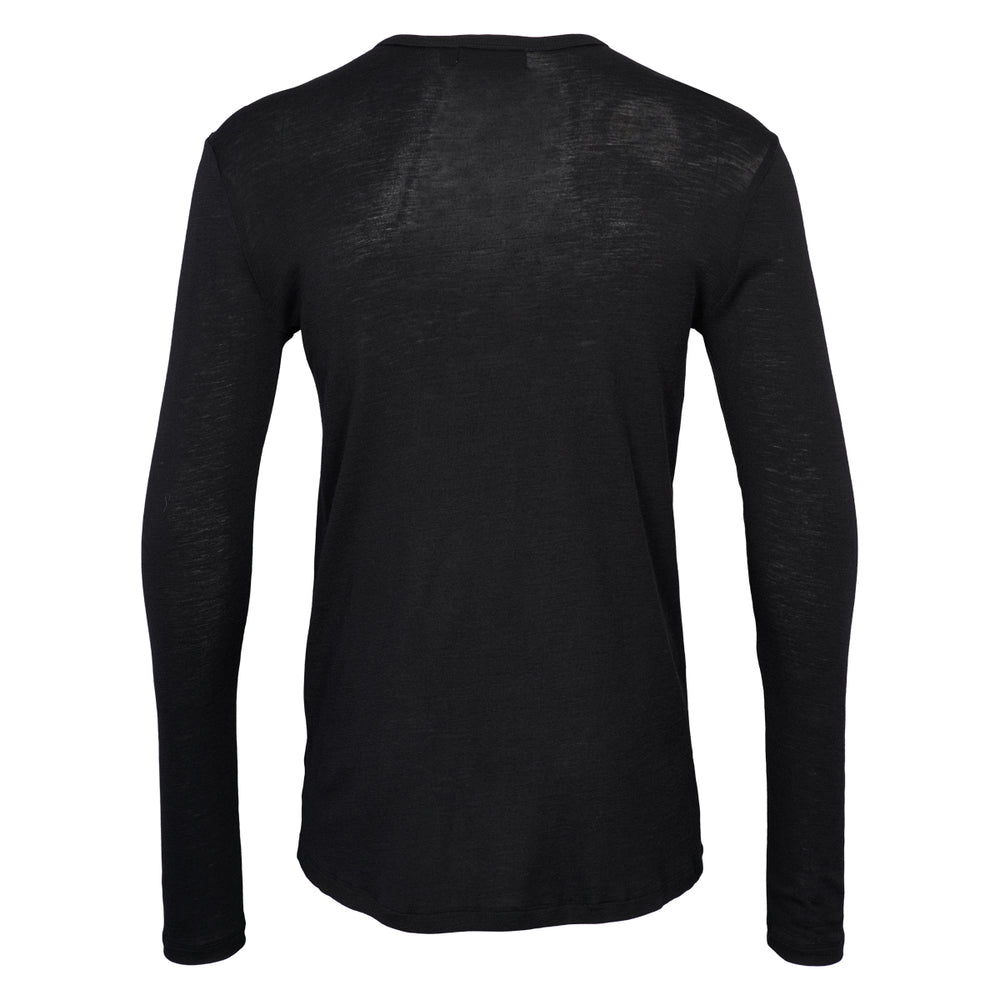 Conservandum WOOL long sleeve top L_S Tee Black 019400706