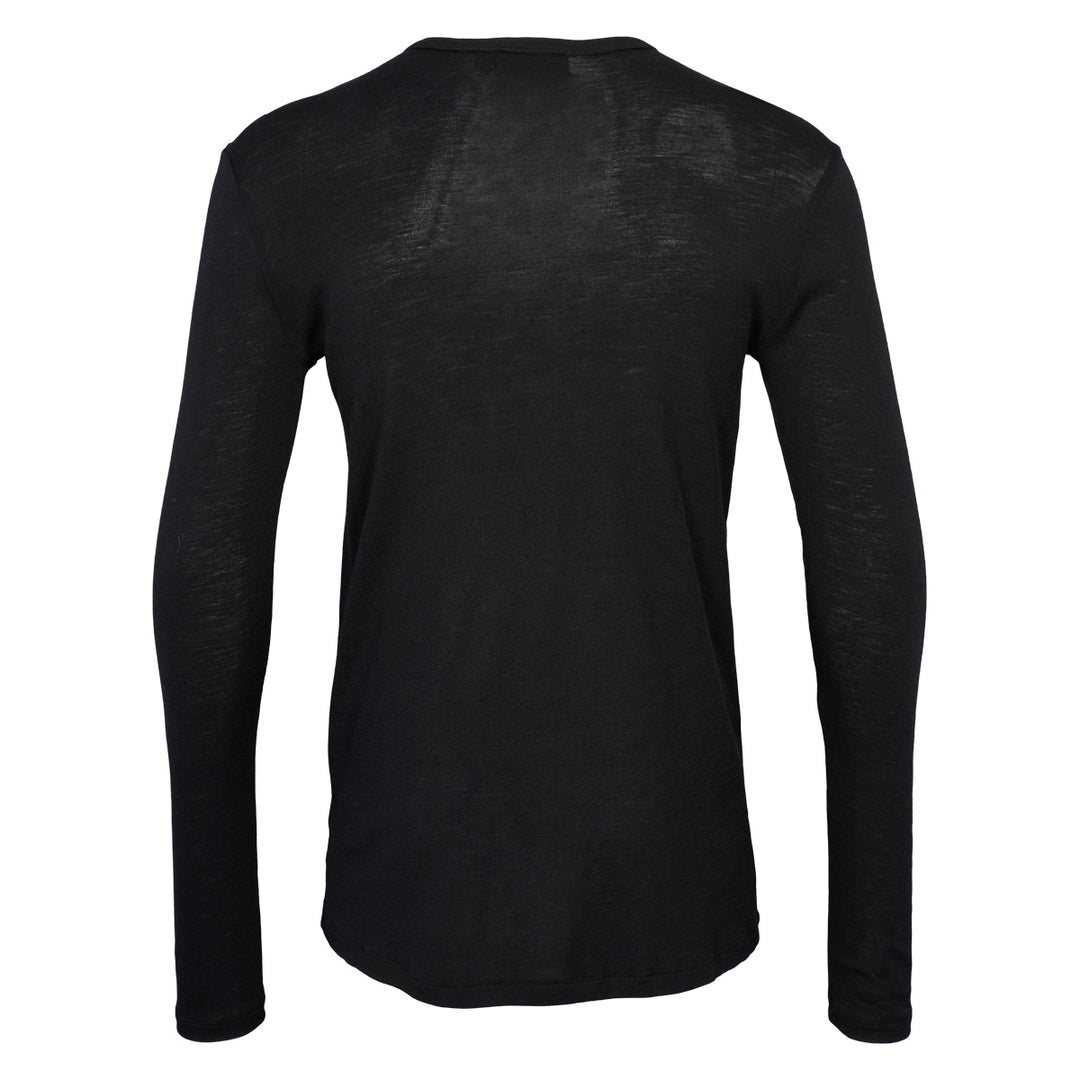 Conservandum WOOL long sleeve top L_S Tee Black 019400706