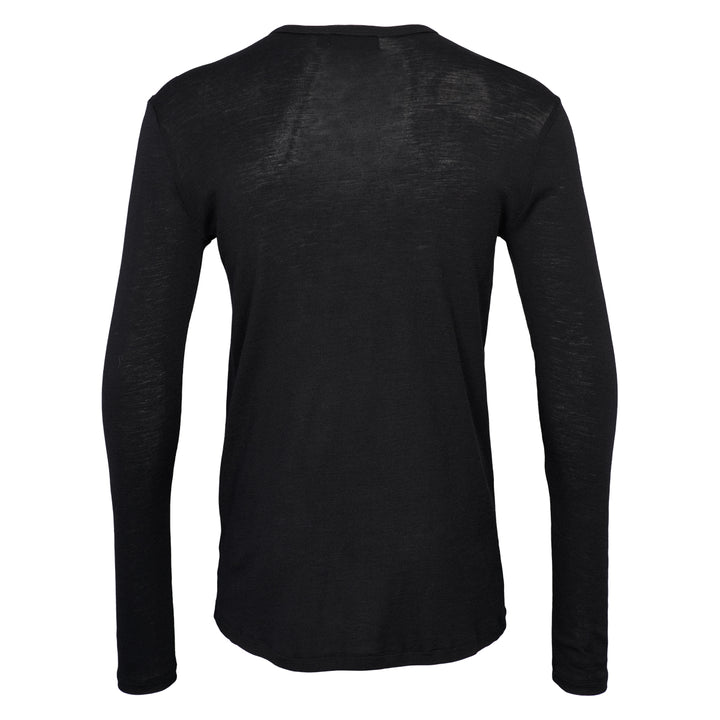 Conservandum WOOL long sleeve top L_S Tee Black 019400706