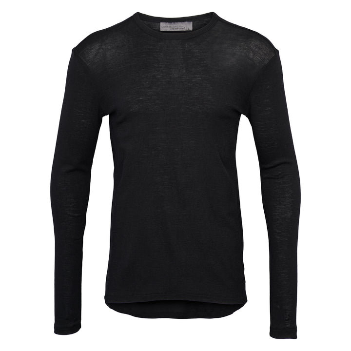 Conservandum WOOL long sleeve top L_S Tee Black 019400706