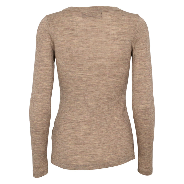Conservandum WOOL longsleeve top L_S Tee Balsam melange 821000011