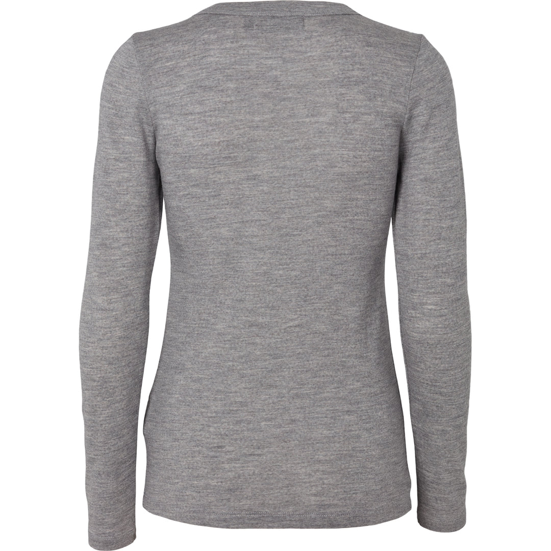Conservandum WOOL longsleeved T-shirt L_S Tee Pale grey melange 791080900