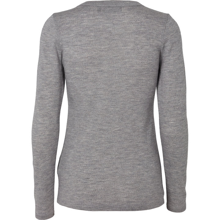 Conservandum WOOL longsleeved T-shirt L_S Tee Pale grey melange 791080900