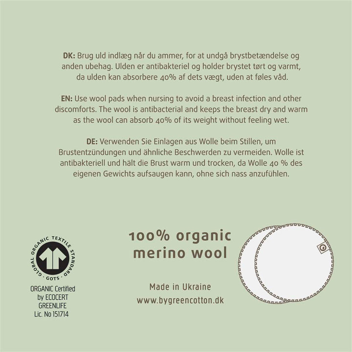 müsli WOOL nursing pads Accessories Spa rose 014130704