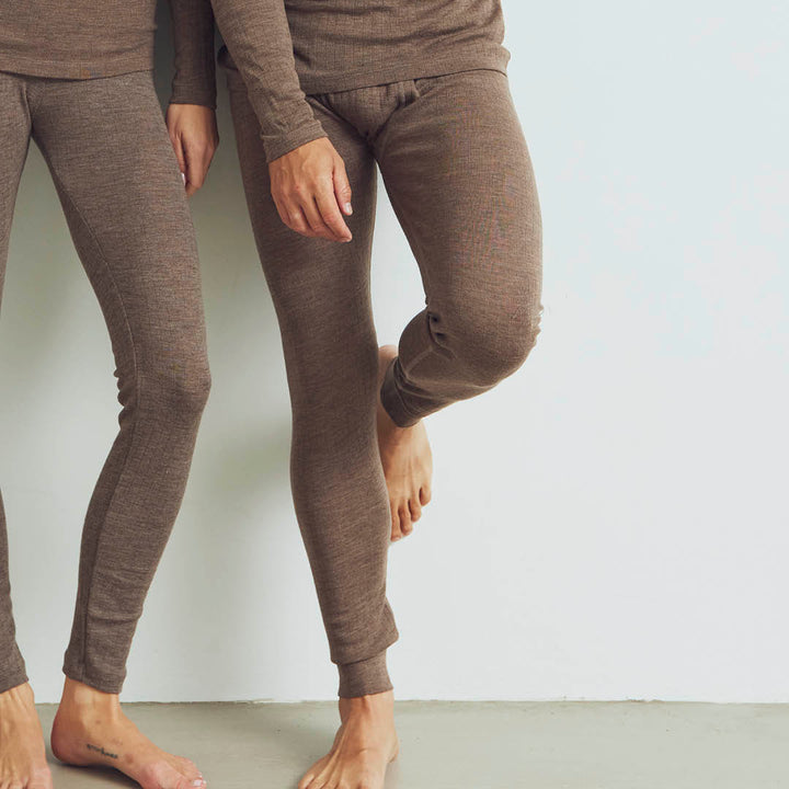 Conservandum WOOL tights Pants Walnut melange 821000012