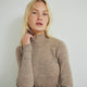 Conservandum WOOL zip collar blouse S_S Tee Balsam melange 821000011