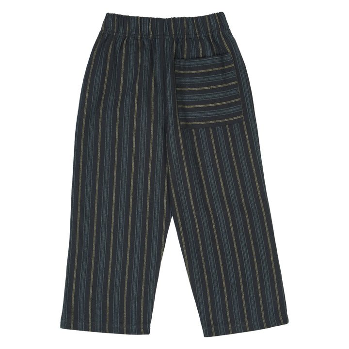 müsli WOVEN STRIPE pants Pants Night blue/ Moss/ Stormy blue 690000268