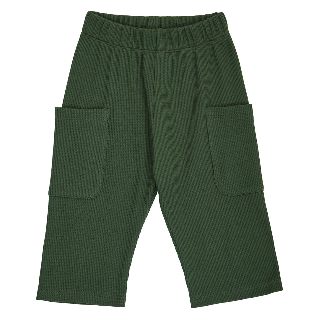 müsli Waffle Pocket Pants Baby Pants Forest green 019591801
