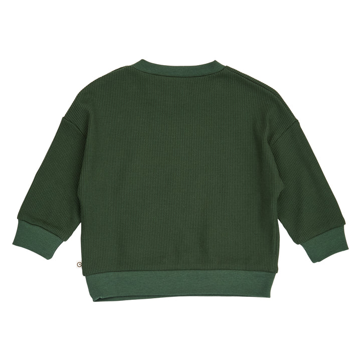 müsli Waffle Sweatshirt Baby L_S Tee Forest green 019591801