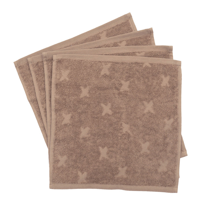 müsli Washcloth 4-pack Bathrobes & Towels Walnut 017080802