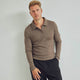Conservandum Wool collar sweater S_S Tee Walnut melange 821000012