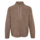 Conservandum Wool fleece pullover Sweatshirt Walnut melange 821000012
