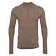 Conservandum Wool zip sweater S_S Tee Walnut melange 821000012