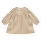müsli Woven Stripe L/S Dress Baby Dress Oak/ Walnut 690000338