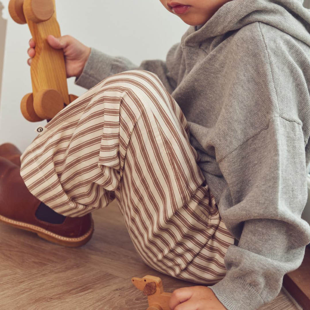 müsli Woven Stripe Pants Pants Oak/ Walnut 690000338