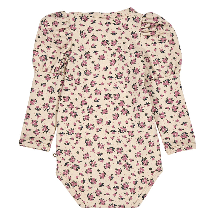 müsli ZINNA floral printet puff sleeve body Bodystockings Oak/ Nostalgia rose/ Deep green 690000261